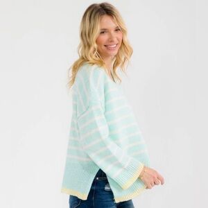 Colorblock Striped Sweater ππ©΅